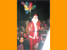 Father Christmas amidst the crowd