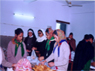 Sisters & noviciates helping in packing Poori-Halwa